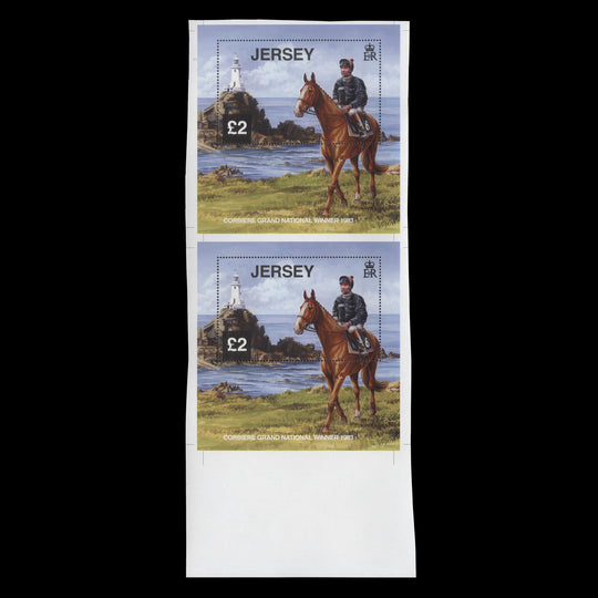 Jersey 2013 (Variety) Corbiere Grand National Winner uncut miniature sheets