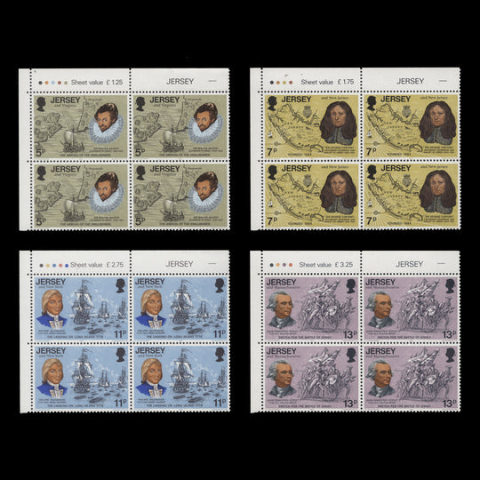 Jersey 1976 (MNH) American Independence Bicentenary traffic light blocks