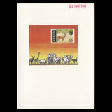 Kenya 1998 Hirola Gazelle imperf proof miniature sheet