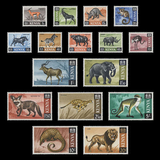 Kenya 1966-69 (MNH) Wildlife Definitives