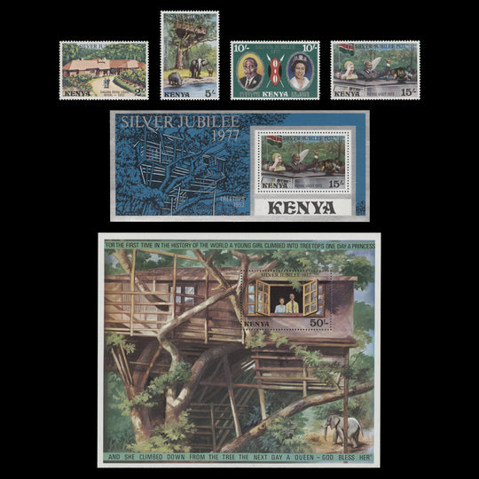 Kenya 1977 (MNH) Silver Jubilee set and miniature sheets