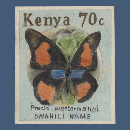 Kenya 1988 Precis Westermanni watercolour essay