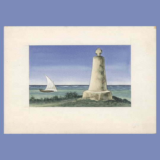 Kenya 1989 Vasco da Gama Pillar, Malindi watercolour essay