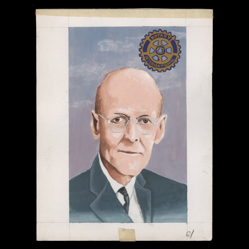 Kenya 1994 Paul Harris/Rotary Club Anniversary watercolour artwork