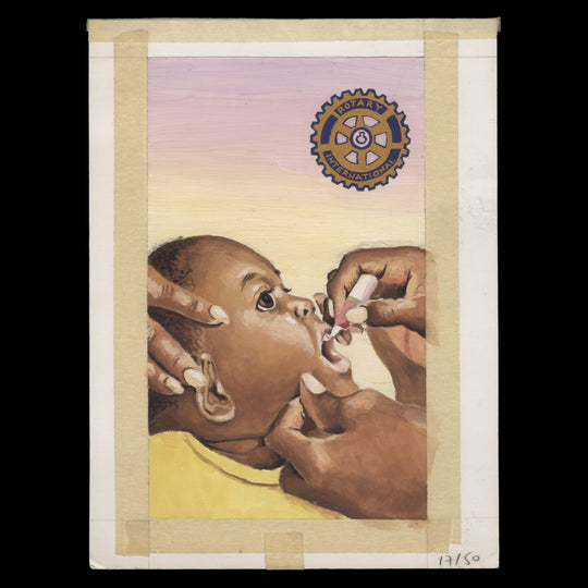 Kenya 1994 Polio Plus/Rotary Club Anniversary watercolour artwork