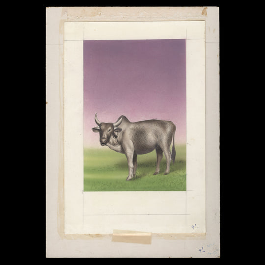 Kenya 1995 Cow/KSPCA adopted watercolour artwork