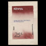 Kenya 1997 Pawpaw adopted watercolour artwork