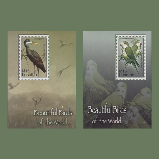 Lesotho 2007 (MNH) Birds miniature sheets