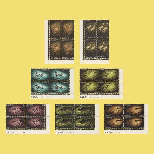 Lesotho 1968 (MNH) Rock Paintings blocks