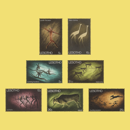 Lesotho 1968 (MNH) Rock Paintings set