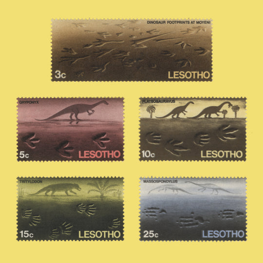Lesotho 1970 (MNH) Prehistoric Footprints set