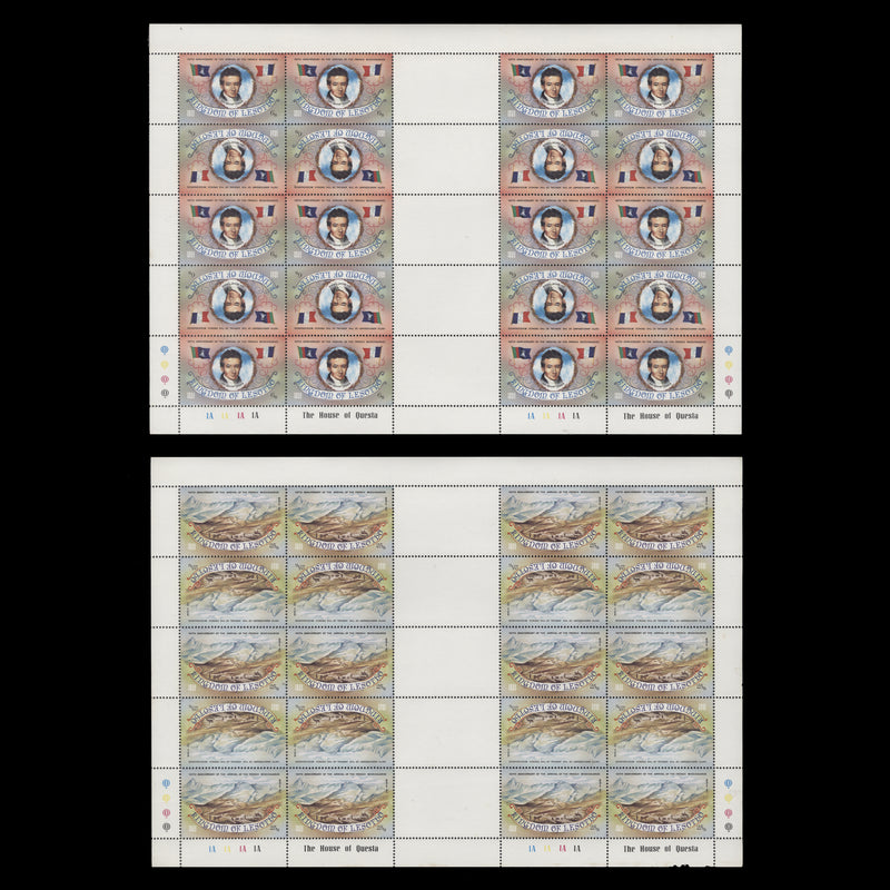 Lesotho 1983 (MNH) French Missionaries sheets of 20 stamps