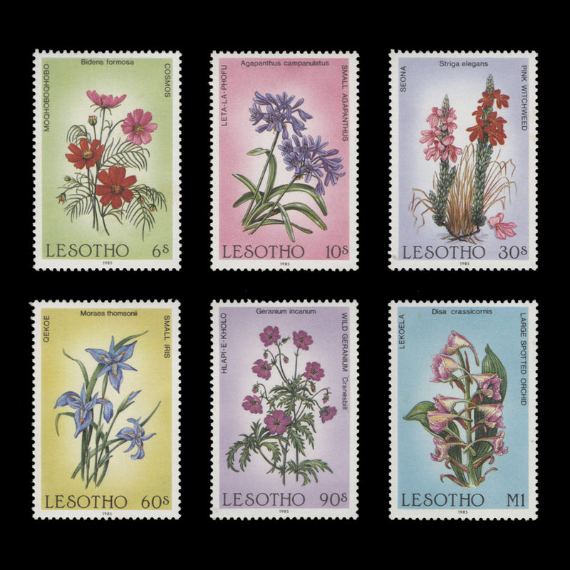 Lesotho 1985 (MNH) Wild Flowers set