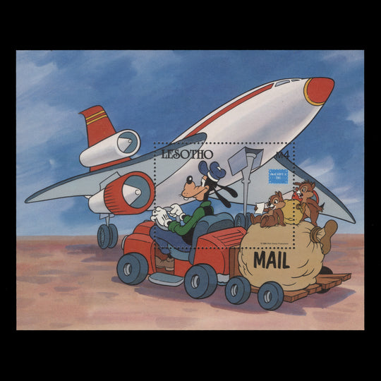 Lesotho 1986 (MNH) Disney/Stamp Exhibition, Chicago miniature sheet