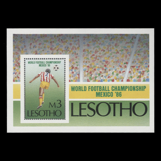 Lesotho 1986 (MNH) World Cup Football Championship, Mexico miniature sheet