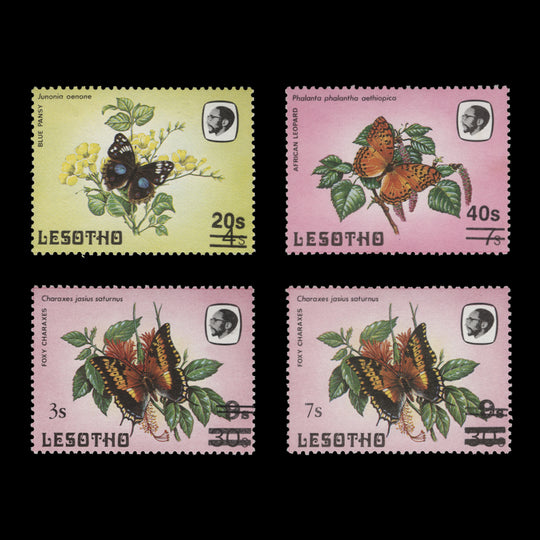 Lesotho 1987-88 (MNH) Butterflies provisionals