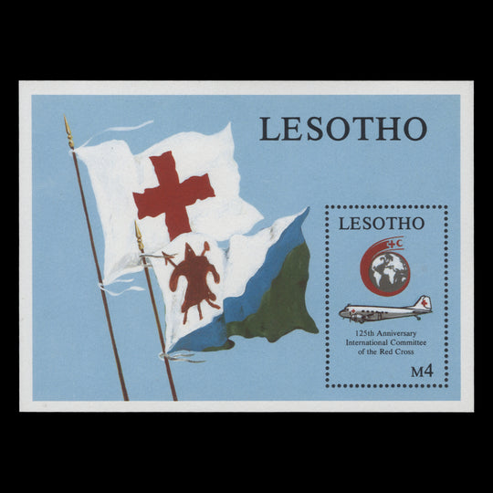 Lesotho 1989 (MNH) Red Cross Anniversary miniature sheet