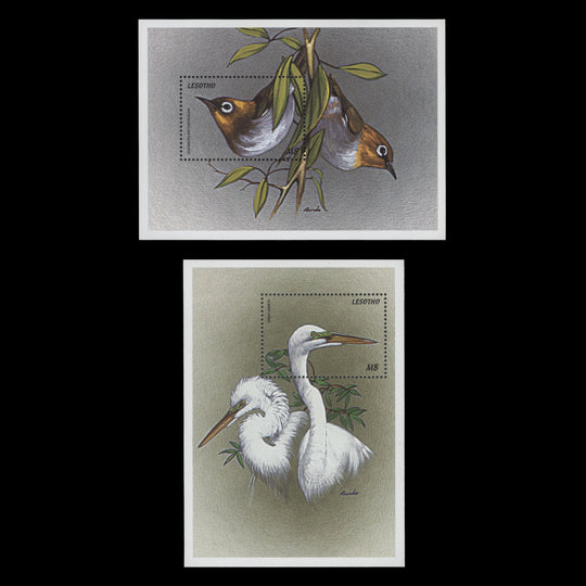 Lesotho 1999 (MNH) Birds miniature sheets