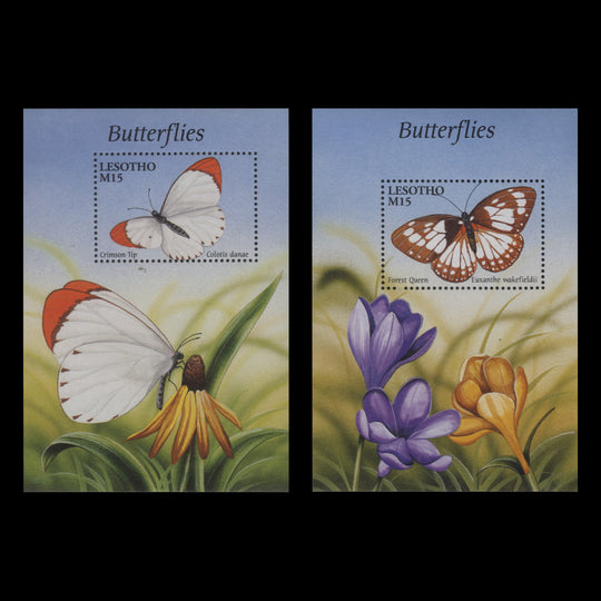 Lesotho 2001 (MNH) Butterflies miniature sheets