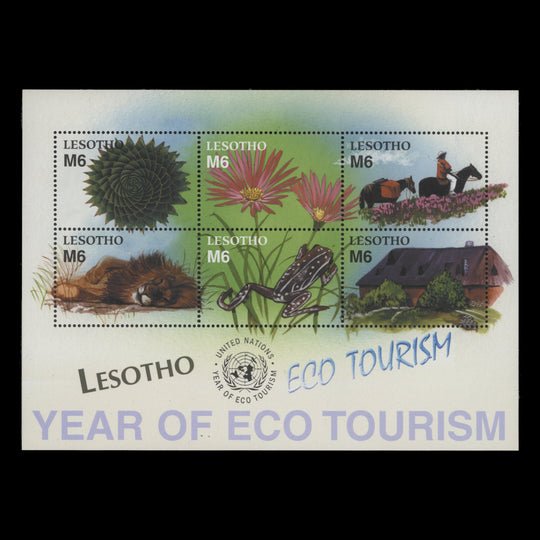 Lesotho 2002 (MNH) Eco Tourism Year sheetlet