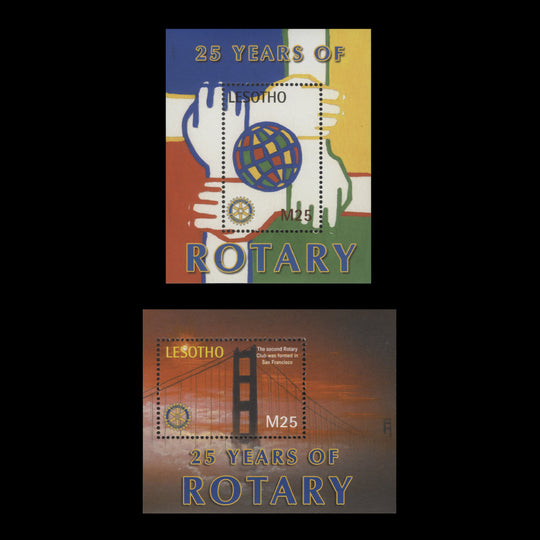 Lesotho 2002 (MNH) Rotary International Anniversary miniature sheets