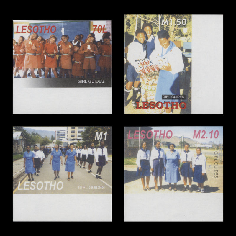 Lesotho 2005 Girl Guides Anniversary imperforate proof singles