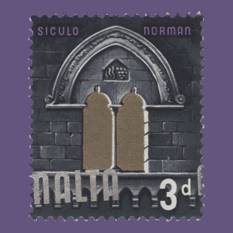 Malta 1965 (Variety) 3d Siculo Norman with silver shift