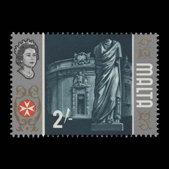 Malta 1965 (Variety) 2s Gozo Civic Council missing gold from centre