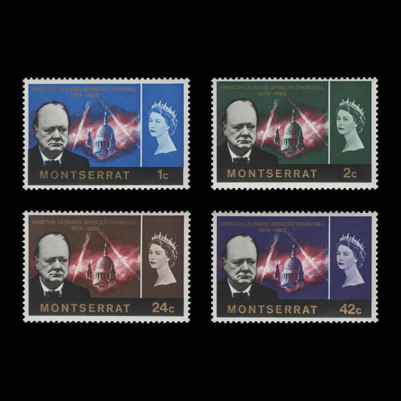 Montserrat 1966 (MNH) Churchill Commemoration set