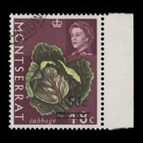 Montserrat 1969 (Variety) 50c/48c Cabbage with accent flaw over second 'R'
