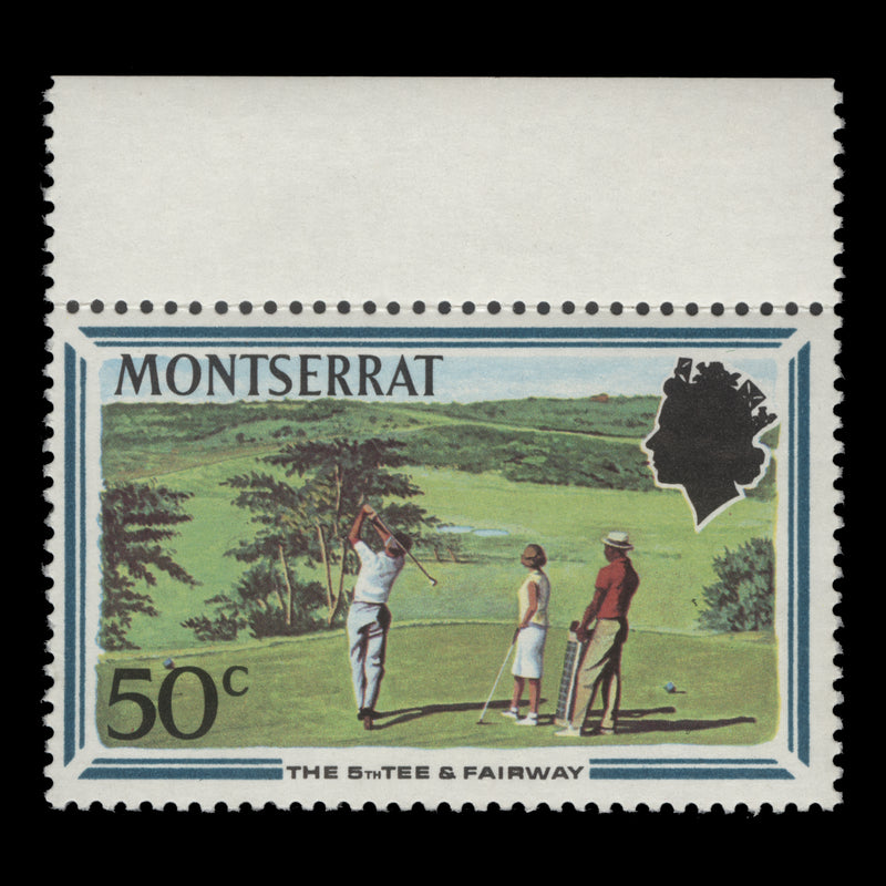 Montserrat 1970 (Variety) 50c Tourism with watermark to right