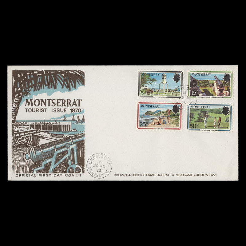 Montserrat 1970 Tourism first day cover