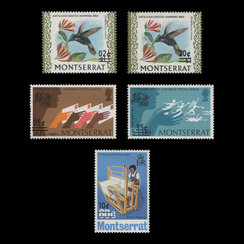 Montserrat 1974 (MNH) Provisionals