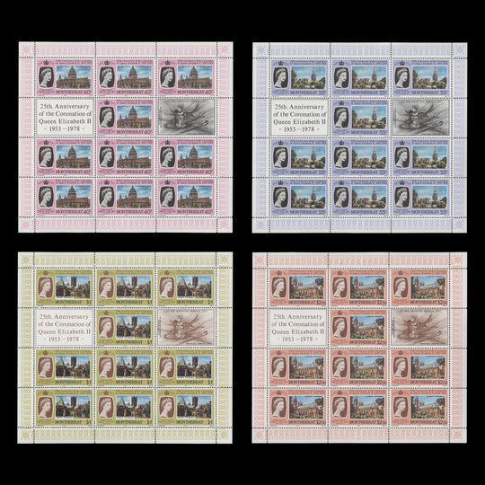 Montserrat 1978 (MNH) Coronation Anniversary sheetlets