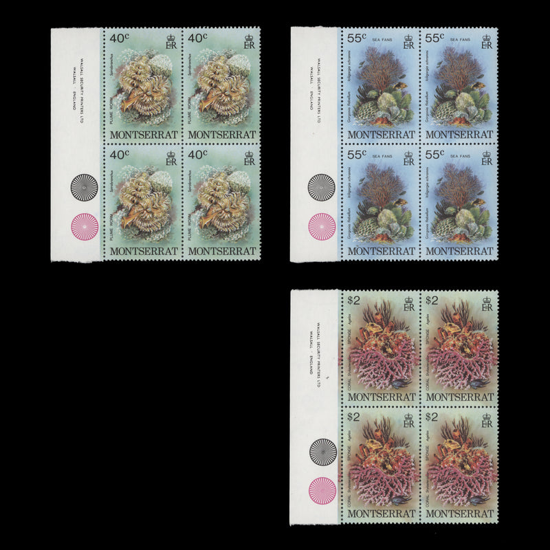 Montserrat 1979 (MNH) Marine Life imprint blocks