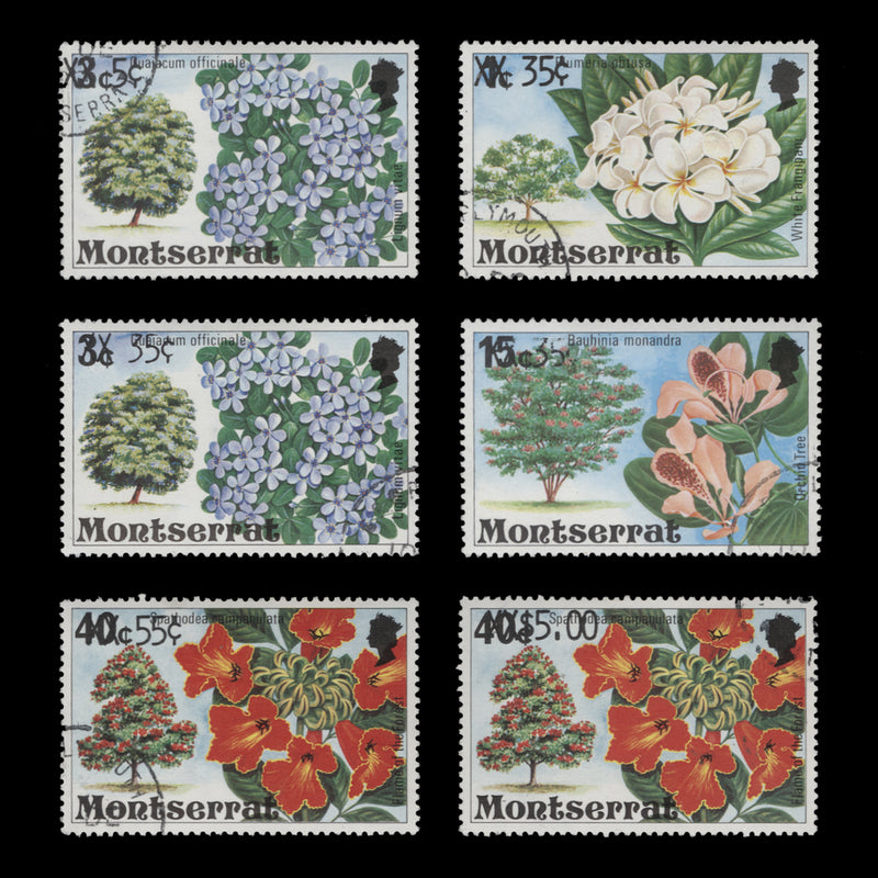 Montserrat 1980 (CTO) Flowers provisionals