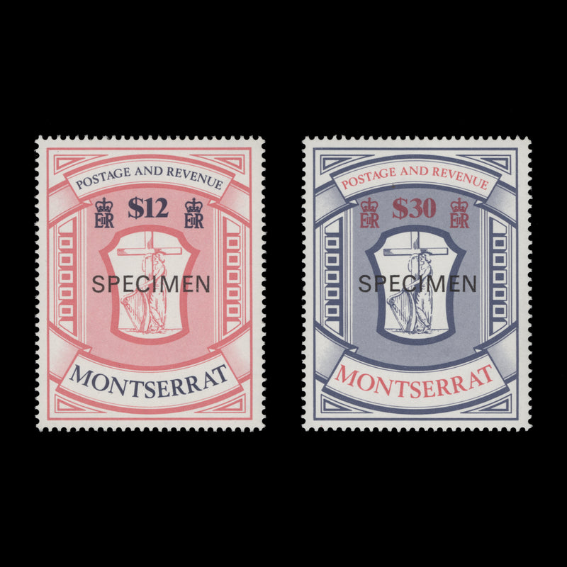 Montserrat 1983 (MNH) Postal Fiscals with SPECIMEN overprint
