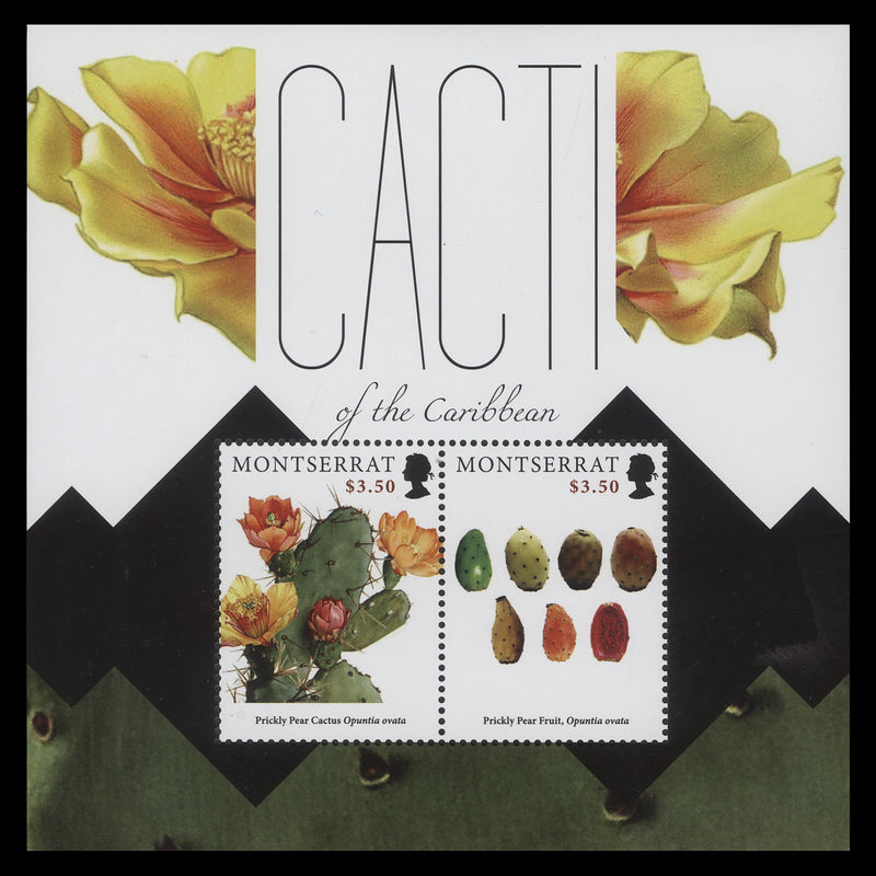 Montserrat 2012 (MNH) Cacti of the Caribbean miniature sheet Media 1 of 1