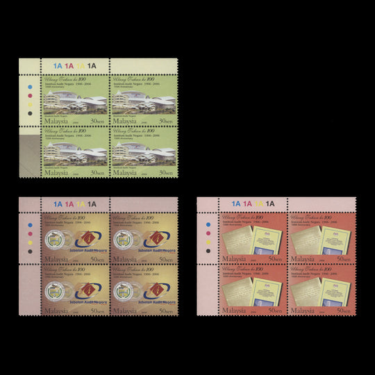 Malaysia 2006 (MNH) National Adult Institution Centenary plate blocks