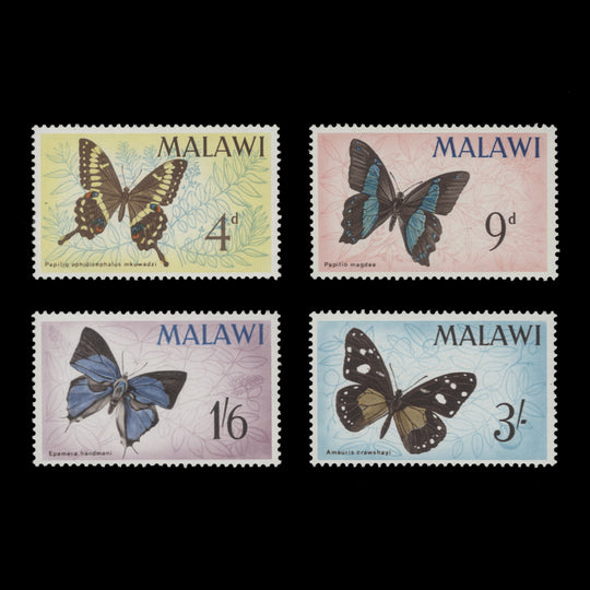 Malawi 1966 (MNH) Butterflies set
