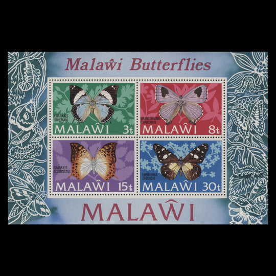 Malawi 1973 (MNH) Butterflies miniature sheet