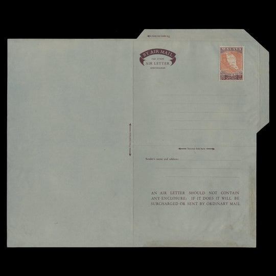 Malaya 1959 Federation Map aerogramme