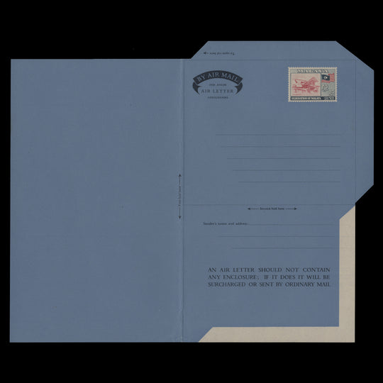 Malaya 1960 Tin Dredge aerogramme