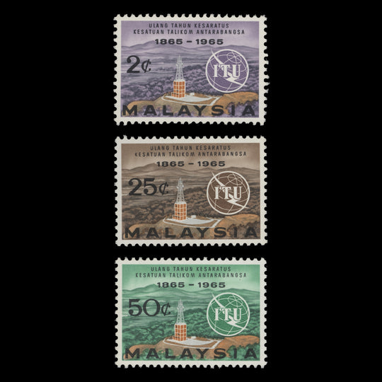 Malaysia 1965 (MNH) ITU Centenary set