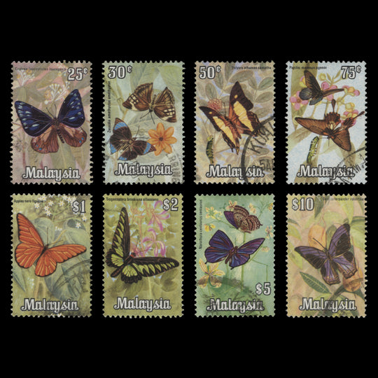 Malaysia 1976 (Used) Butterflies definitives, Harrison