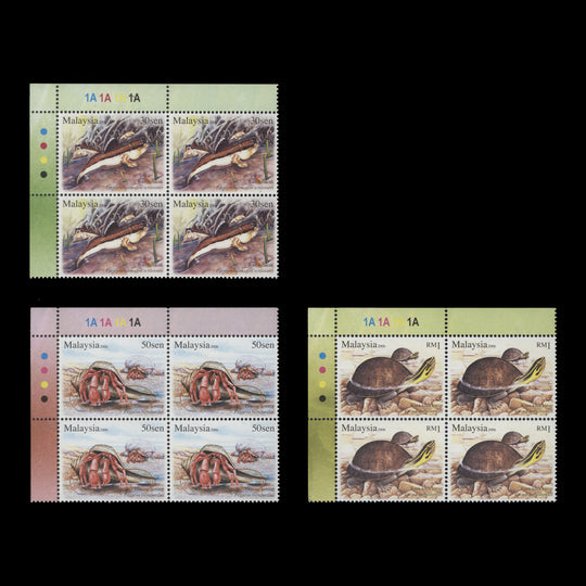 Malaysia 2006 (MNH) Semi Aquatic Animals plate blocks