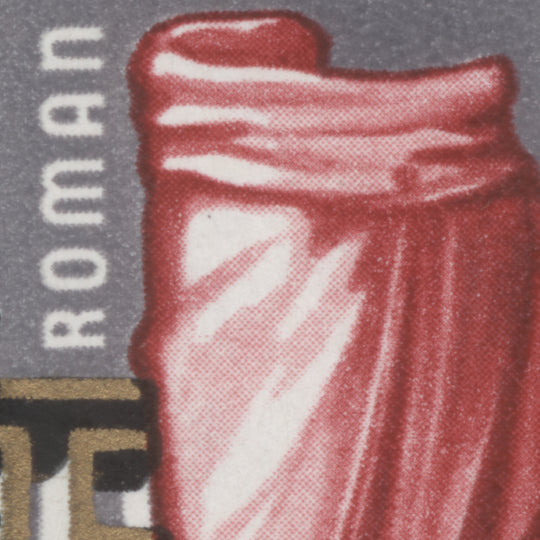 Malta 1965 (Variety) 1½d Roman Era block with button flaw