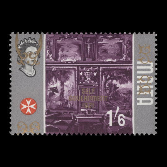 Malta 1965 (Variety) 1s6d Self Government with gold shift