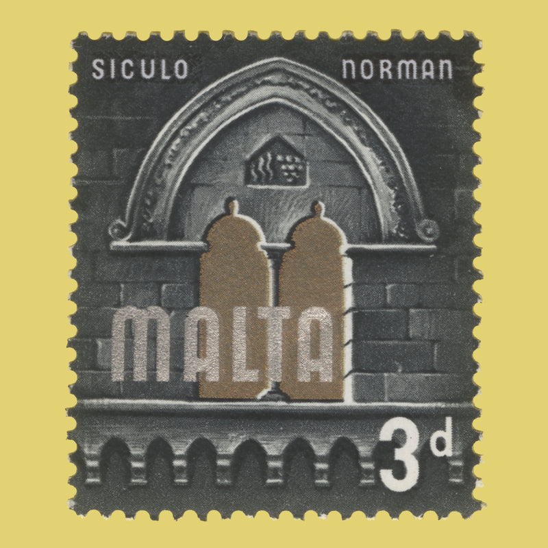 Malta 1965 (Variety) 3d Siculo Norman missing bight lilac