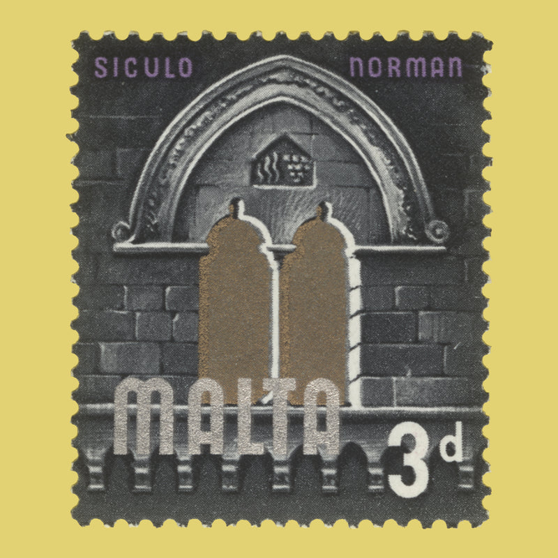 Malta 1965 (Variety) 3d Siculo Norman with silver shift